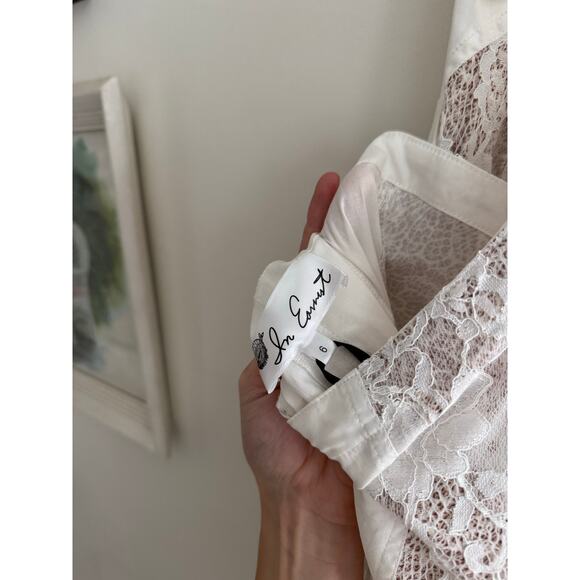 IN EARNEST by Byron Lars Halter Utility White Midi Dress Size 6 NEW - Picture 9 of 10